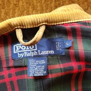 Polo field jacket - genuine leather suede